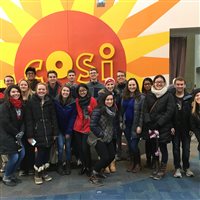 Pharmacy House students at COSI.