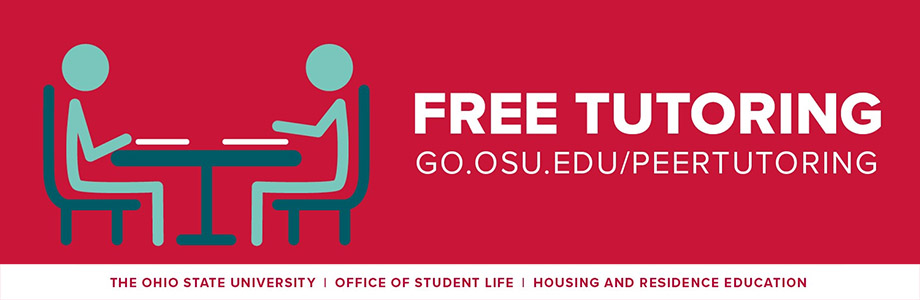 Free Tutoring: go.osu.edu/peertutoring
