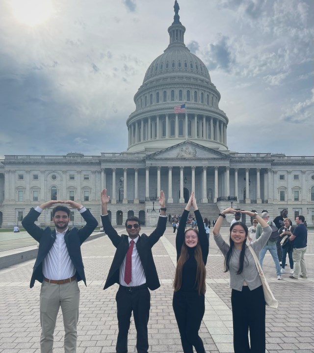 John Glenn LLC students at the Capitol