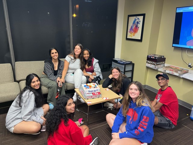 John Glenn LLC students in Busch House