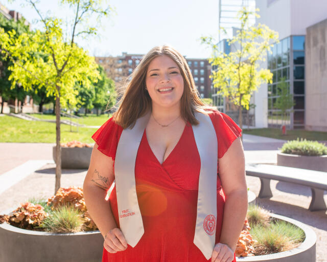A headshot of Lincoln Tower Assistant Hall Director Grace Dreier
