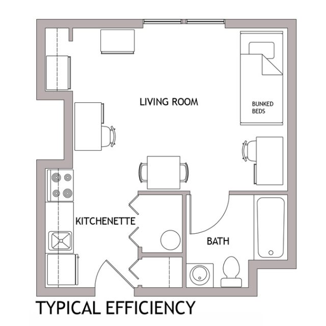 Typical Dorm Room Floor Plan Newark Floor Plans Living on Campus